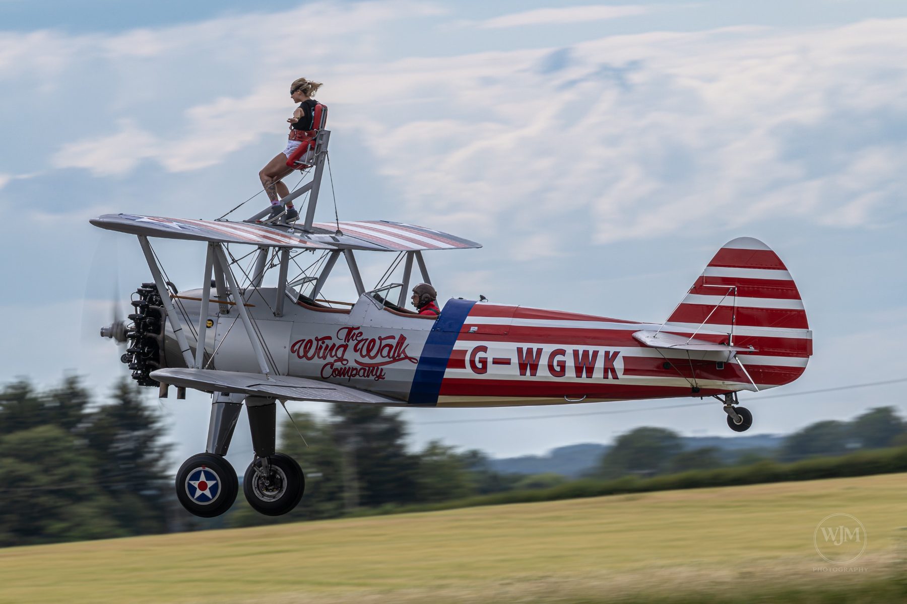 Wing walking photography